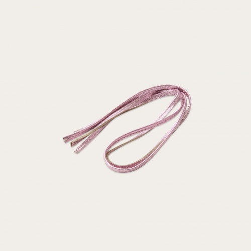 Shoelaces Batsheva, metallic pink